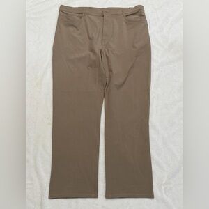NWT Callaway Big & Tall 5-Pocket Golf Pants Khaki Heather 44x32 stretch wicking